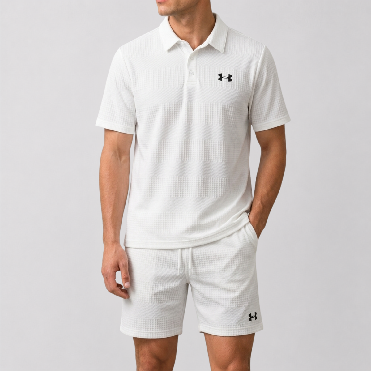 Completo Polo e Pantaloni Testurizzato