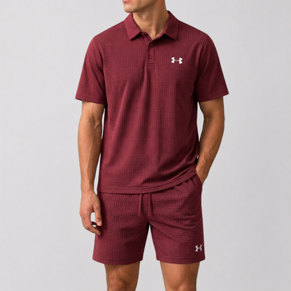 Completo Polo e Pantaloni Testurizzato