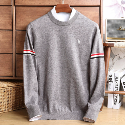 Maglione a Maglia con Maniche Striate – Essenziale Moderno per Ogni Giorno