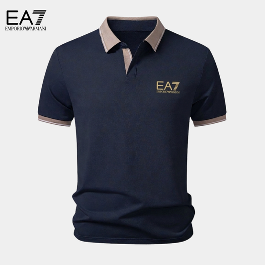 EA7™ Polo Premium a Contrasto