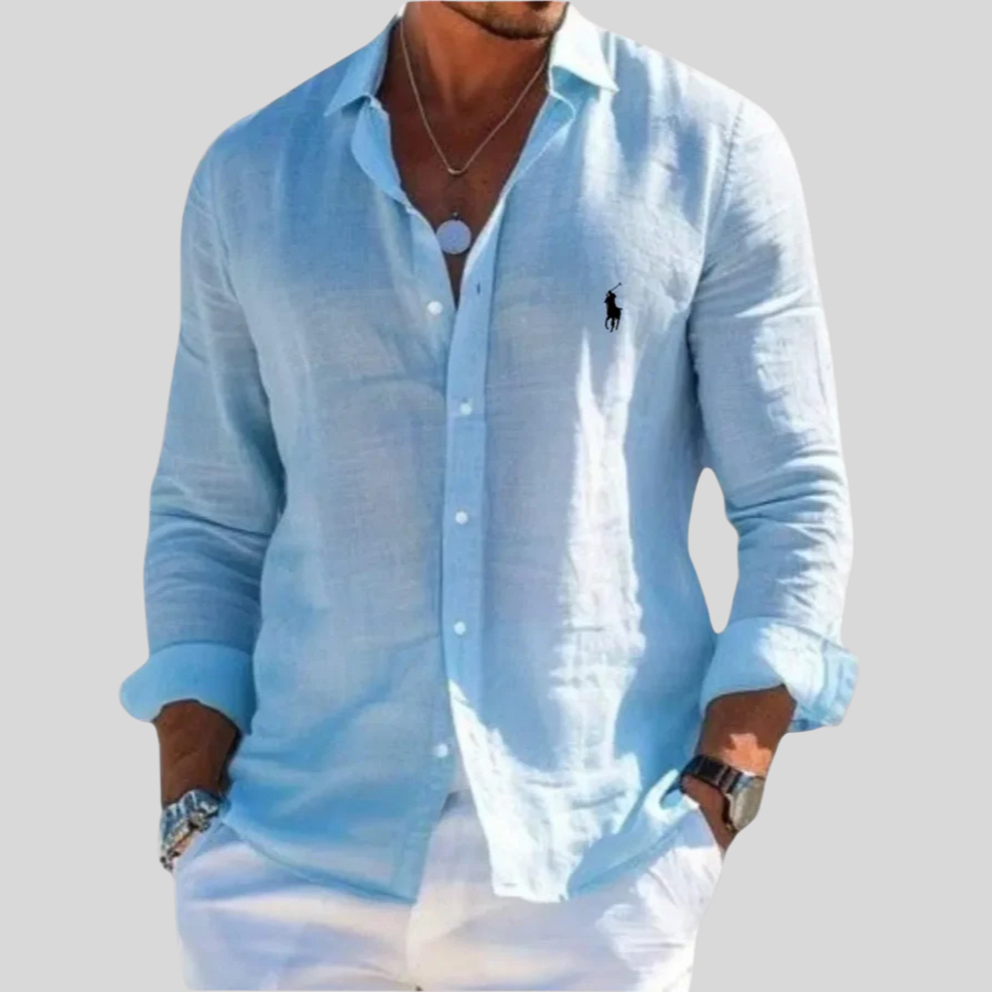 Camicia Oxford a Manica Lunga