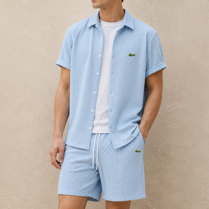 Completo Estivo Testurizzato con Shorts