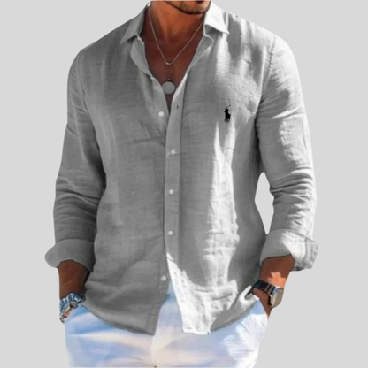 Camicia Oxford a Manica Lunga