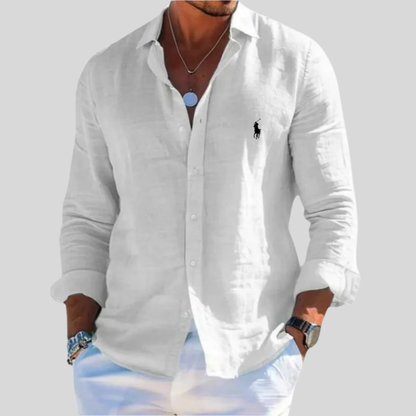 Camicia Oxford a Manica Lunga