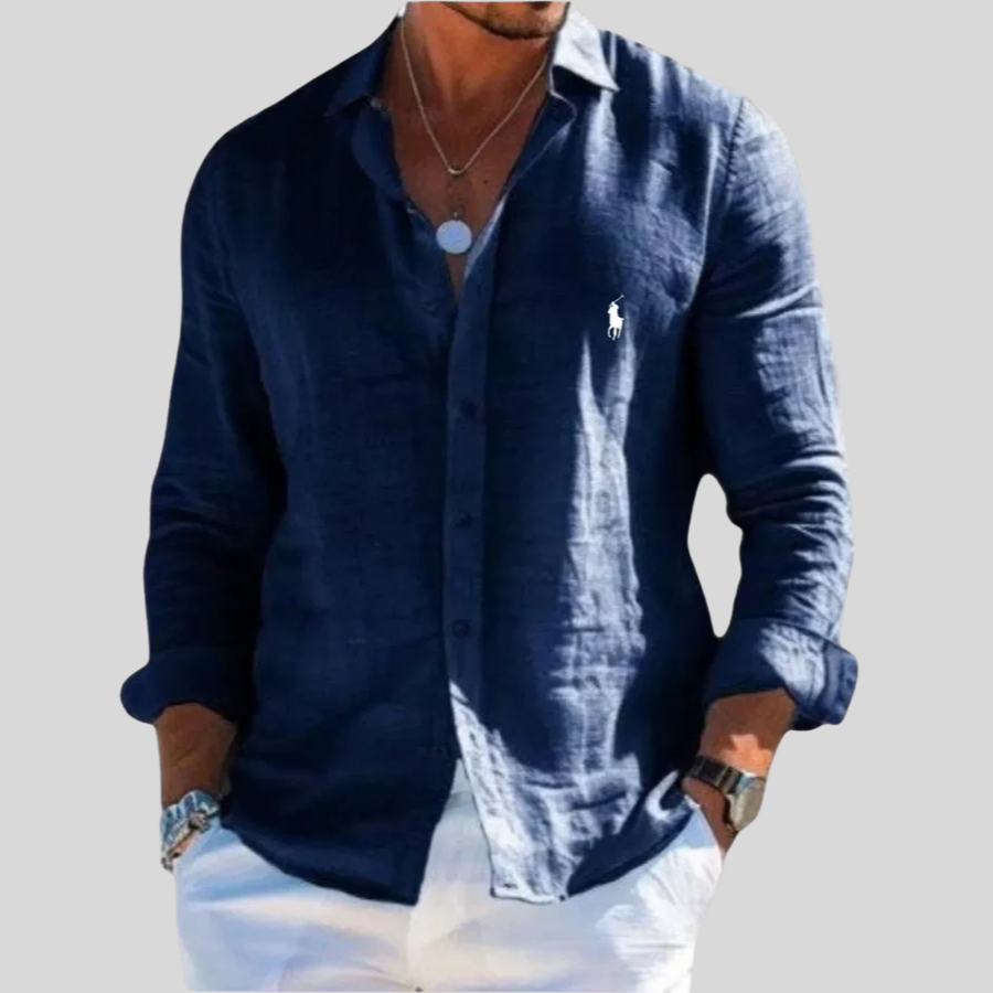 Camicia Oxford a Manica Lunga