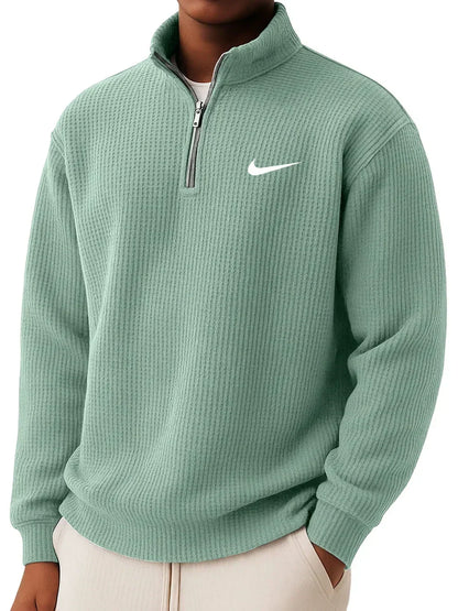 Felpa con Zip Mezza NK