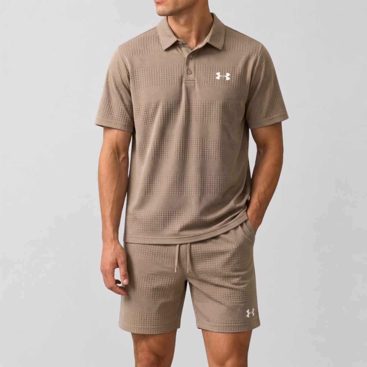 Completo Polo e Pantaloni Testurizzato