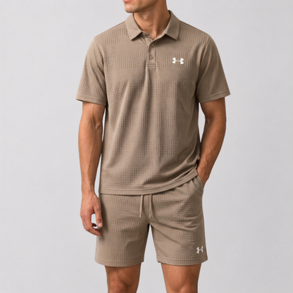 Completo Polo e Pantaloni Testurizzato