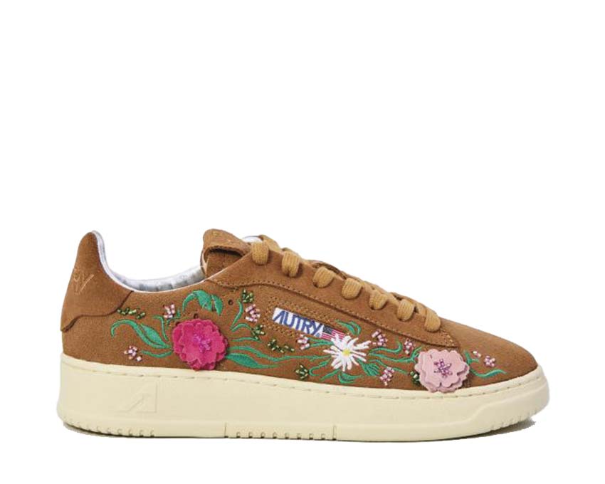 Scarpe da ginnastica basse da donna con motivo floreale