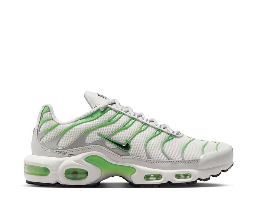 Scarpe da ginnastica da donna con ammortizzazione ad aria, colore verde acceso.