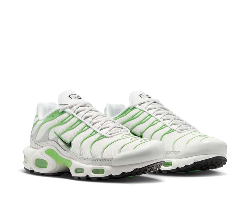 Scarpe da ginnastica da donna con ammortizzazione ad aria, colore verde acceso.