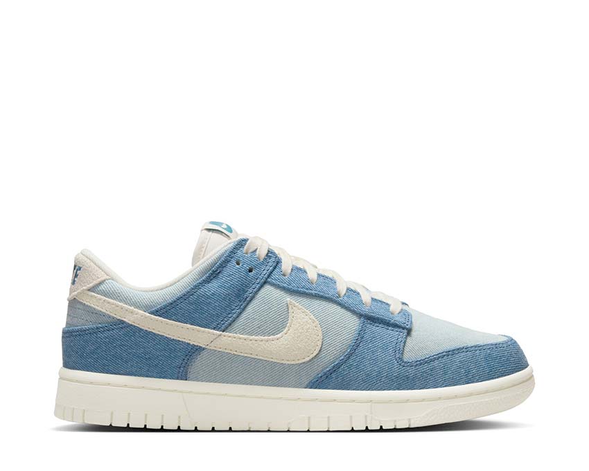 Scarpa bassa in denim blu fumé per donna