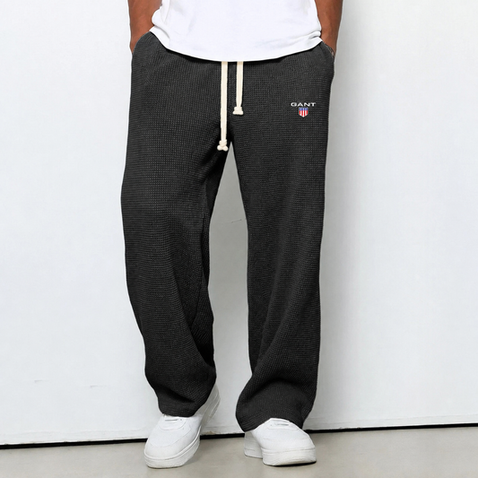 Pantaloni Waffle Knit Relaxed