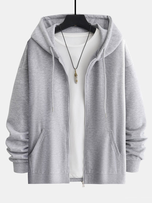 Felpa con Zip Relax Fit