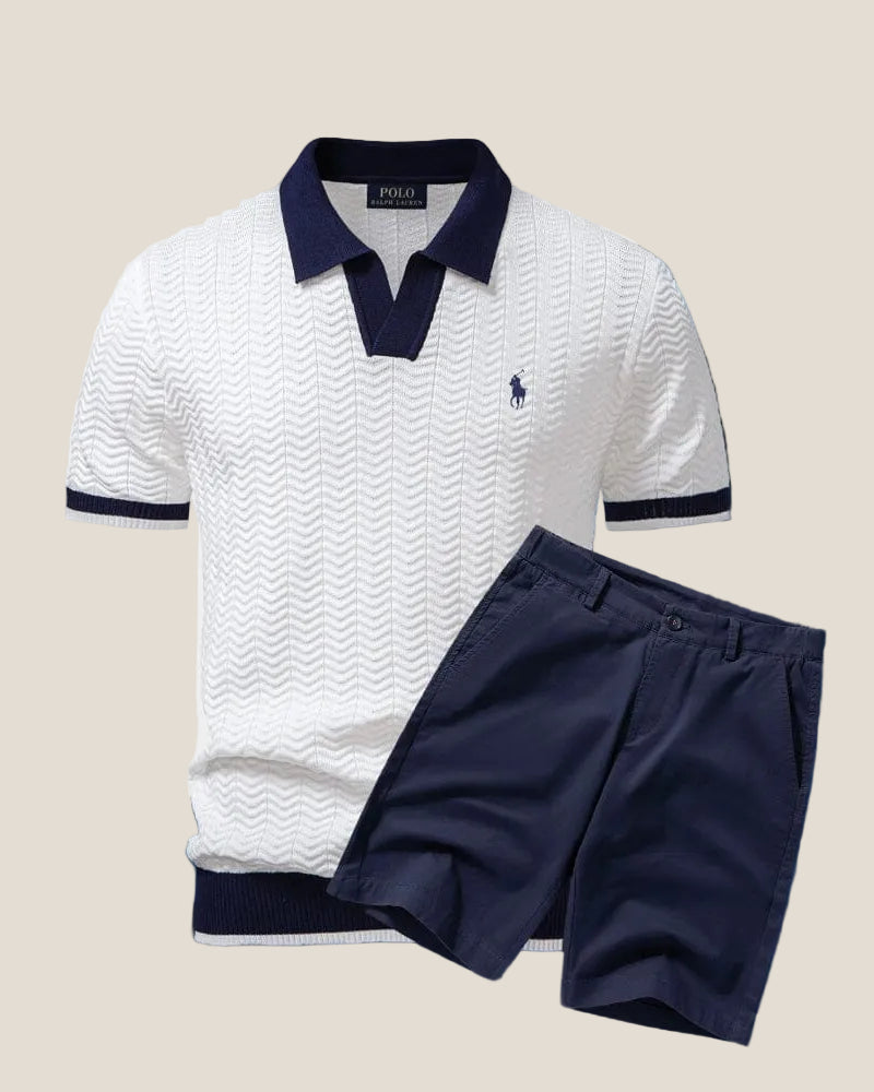 Ralph Lauren Polo Shirt Old Money + Set di Pantaloni Corti